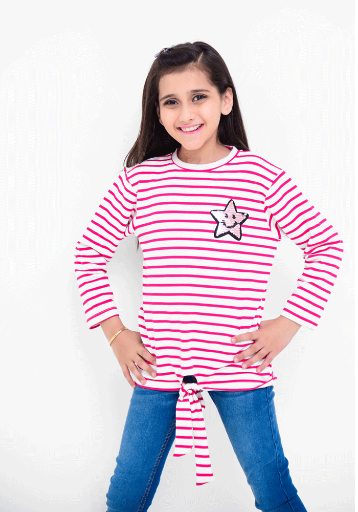 Girls Jersey Top - Wear Ochre