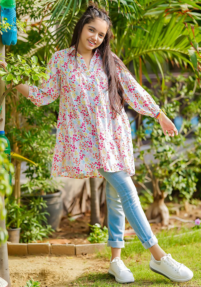 Georgette Printed Top - Wear Ochre