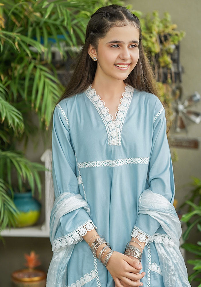 Khaddar 3 Pc Suit - Wear Ochre