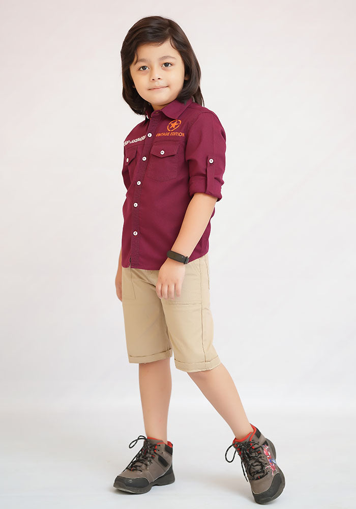 Chambray Cotton Shirt - Wear Ochre