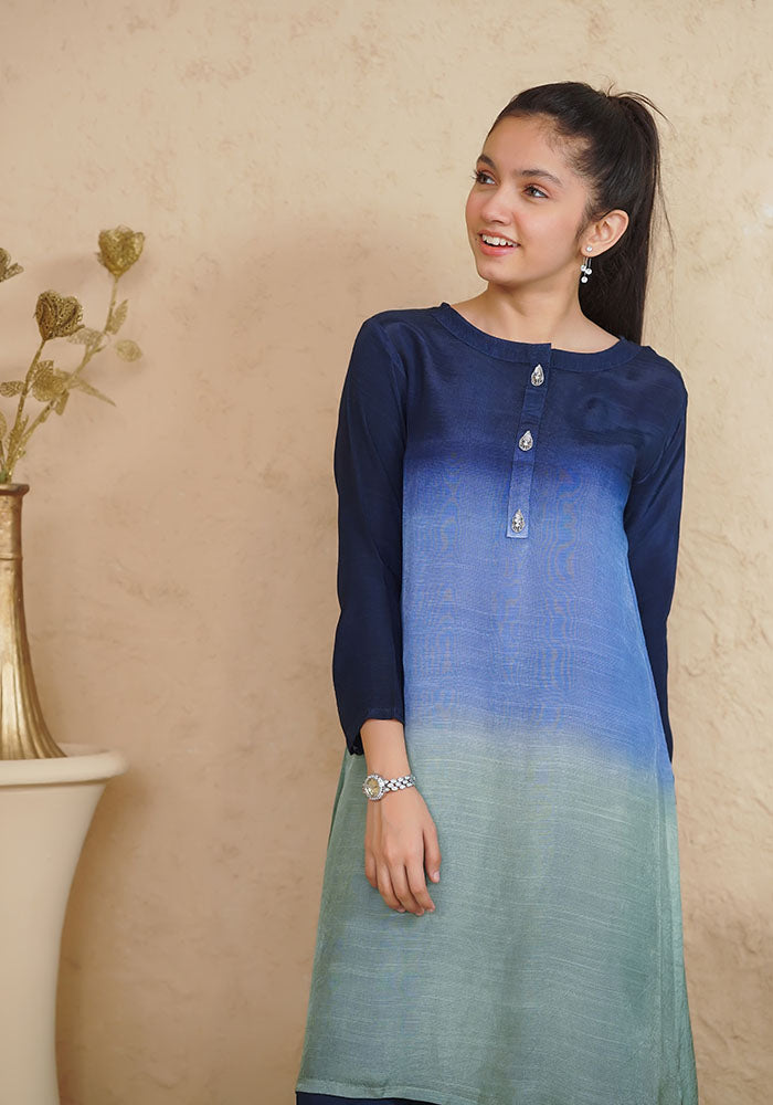 Cotton Silk 2 Pc Suit - Wear Ochre