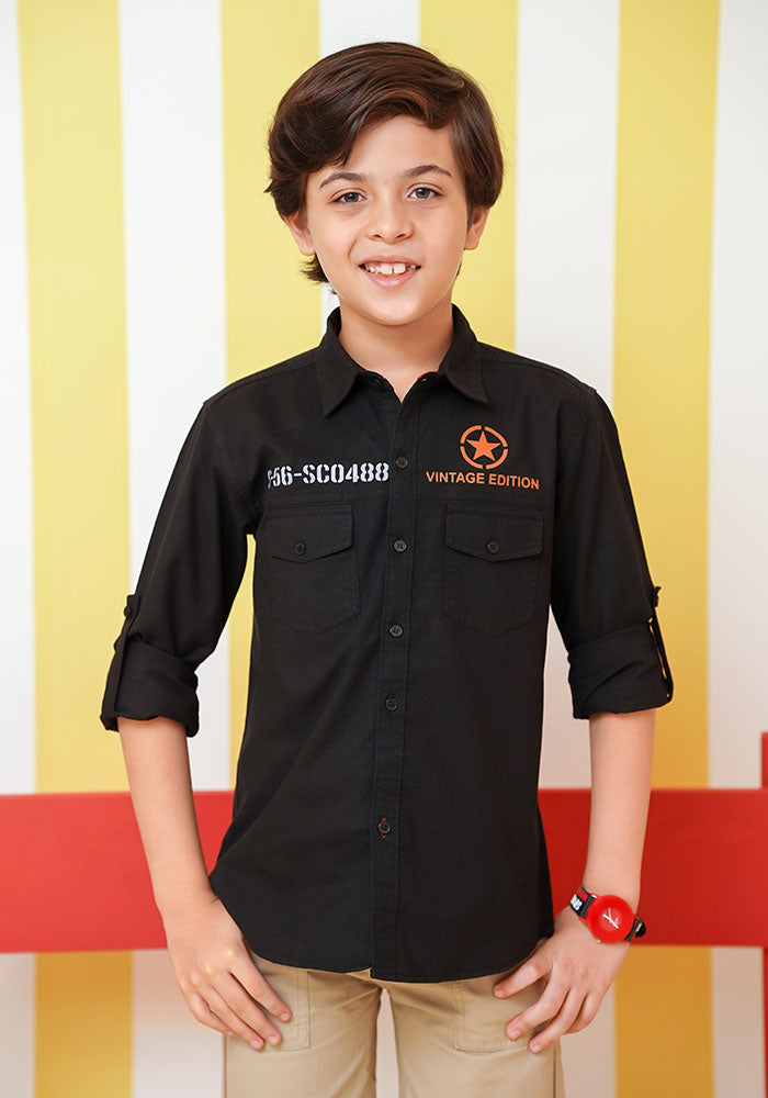 Chambray Cotton Shirt - Wear Ochre