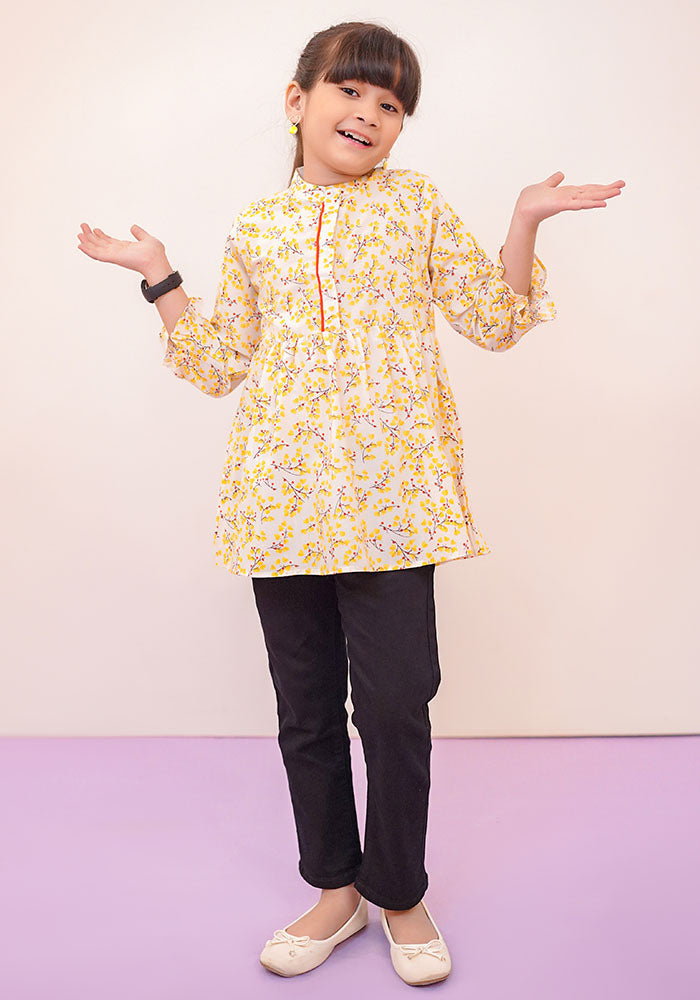 Cotton Printed Top - Wear Ochre