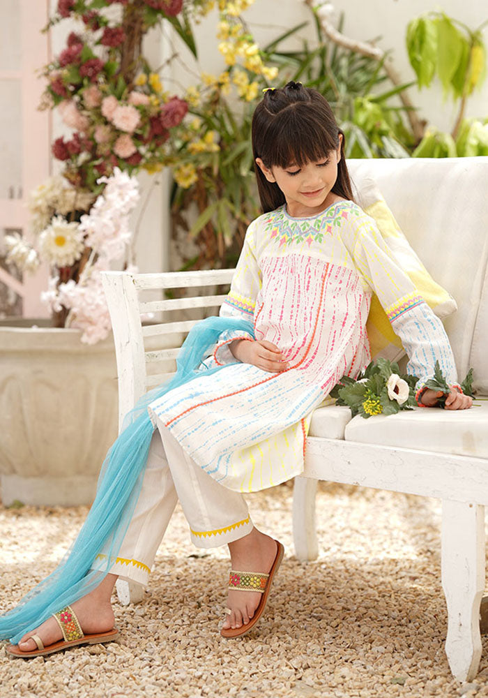 Cotton Printed 3 Pc Suit - Wear Ochre