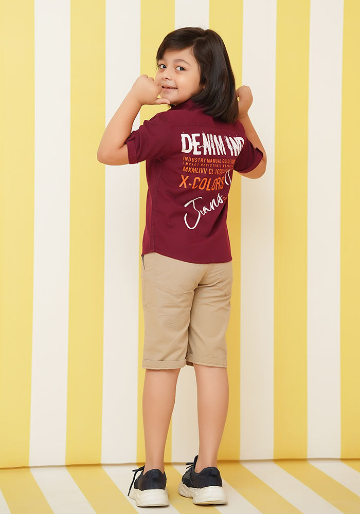 Chambray Cotton Shirt - Wear Ochre
