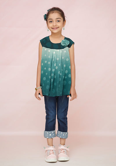 Printed Chiffon Top