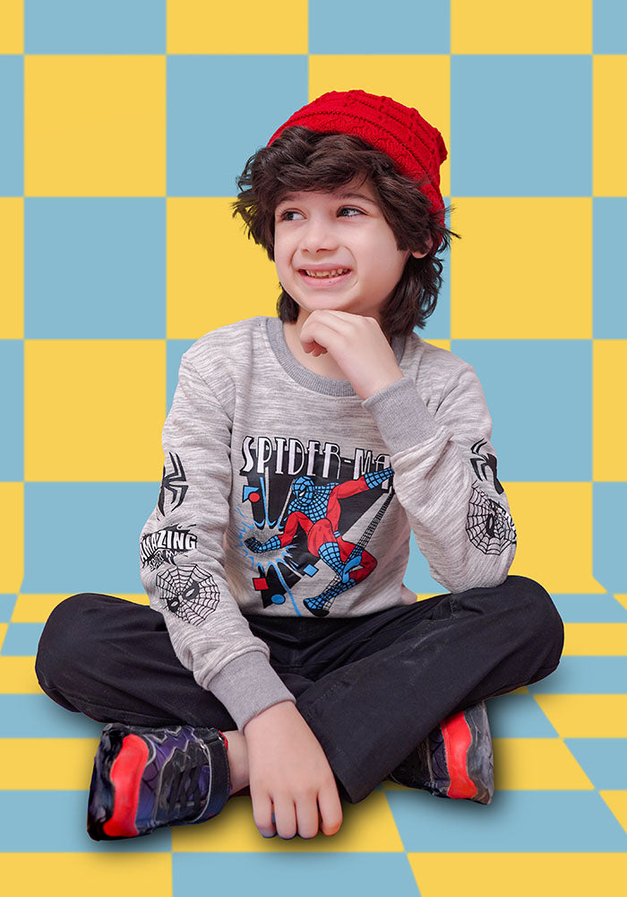 Terry Printed Sweatshirt - Wear Ochre