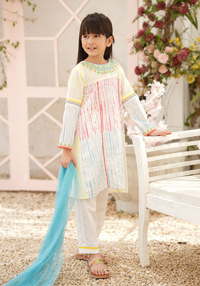 Cotton Printed 3 Pc Suit - Wear Ochre