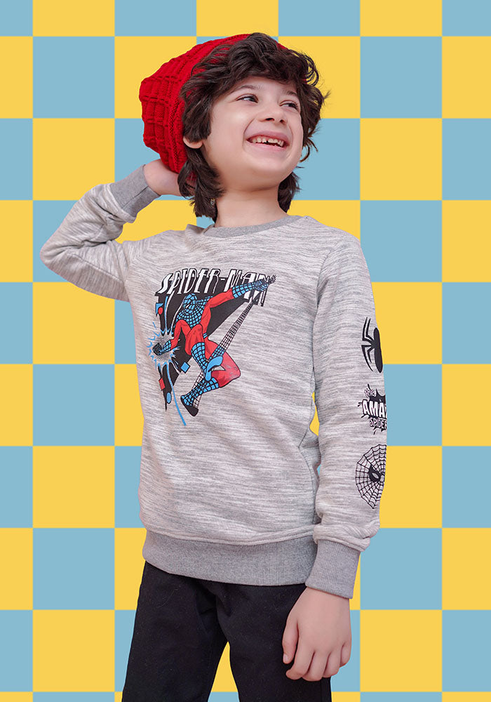 Terry Printed Sweatshirt - Wear Ochre