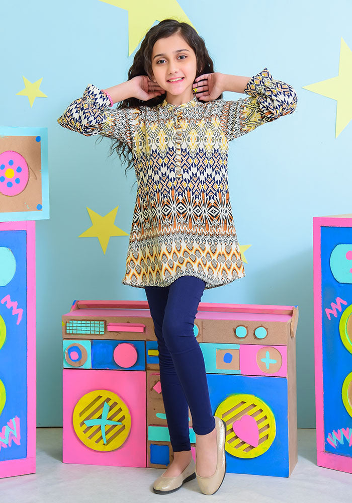 Georgette Printed Top - Wear Ochre