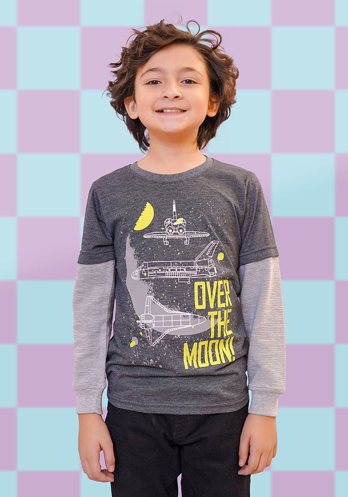 Jersey Printed T-Shirt - Wear Ochre