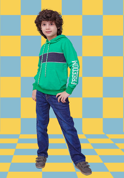 Terry Printed Hoodie