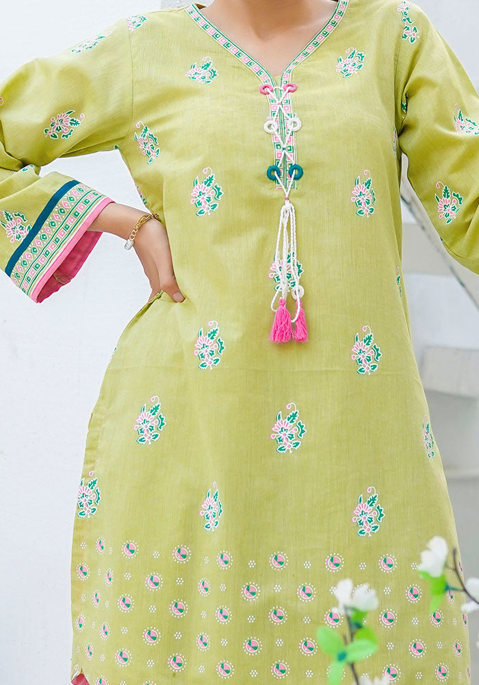 Cotton Chambray Printed Co-ords - Wear Ochre