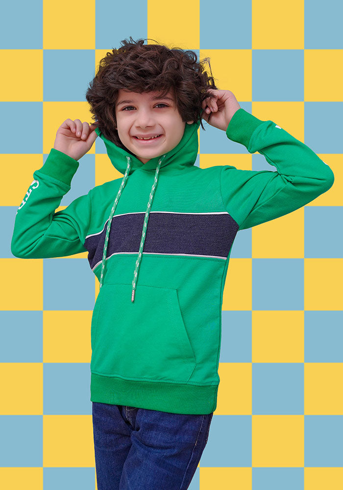 Terry Printed Hoodie - Wear Ochre