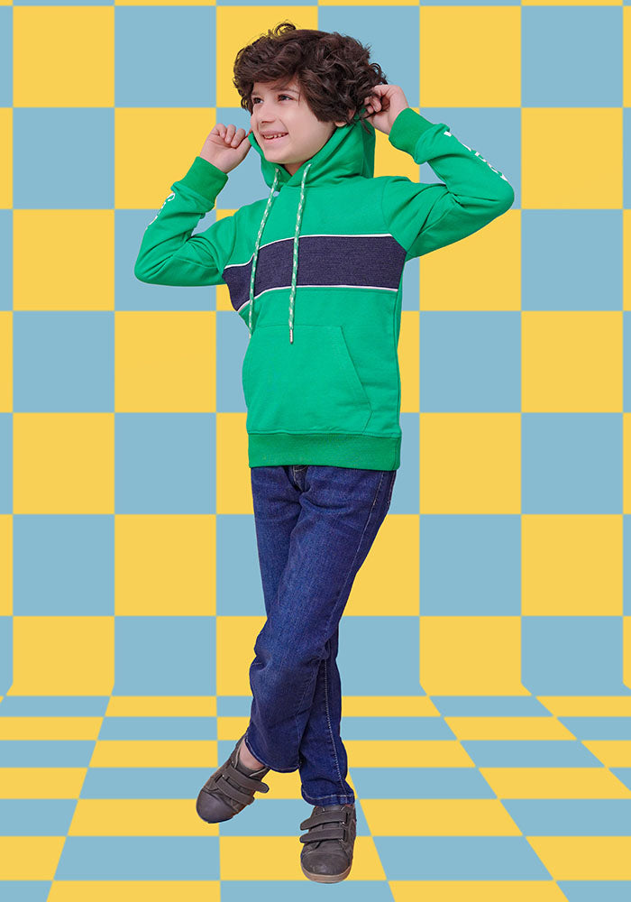 Terry Printed Hoodie - Wear Ochre
