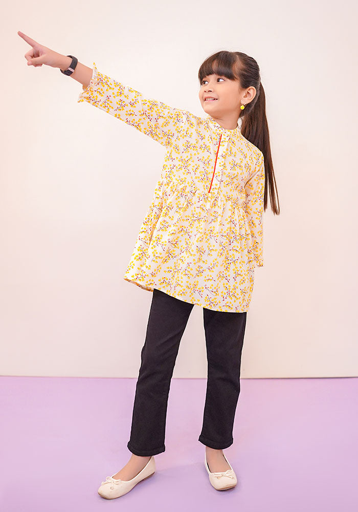 Cotton Printed Top - Wear Ochre
