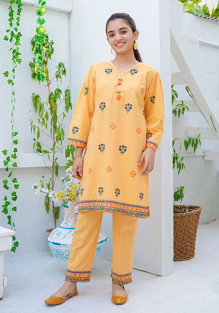 Cotton Chambray Printed Co-ords - Wear Ochre