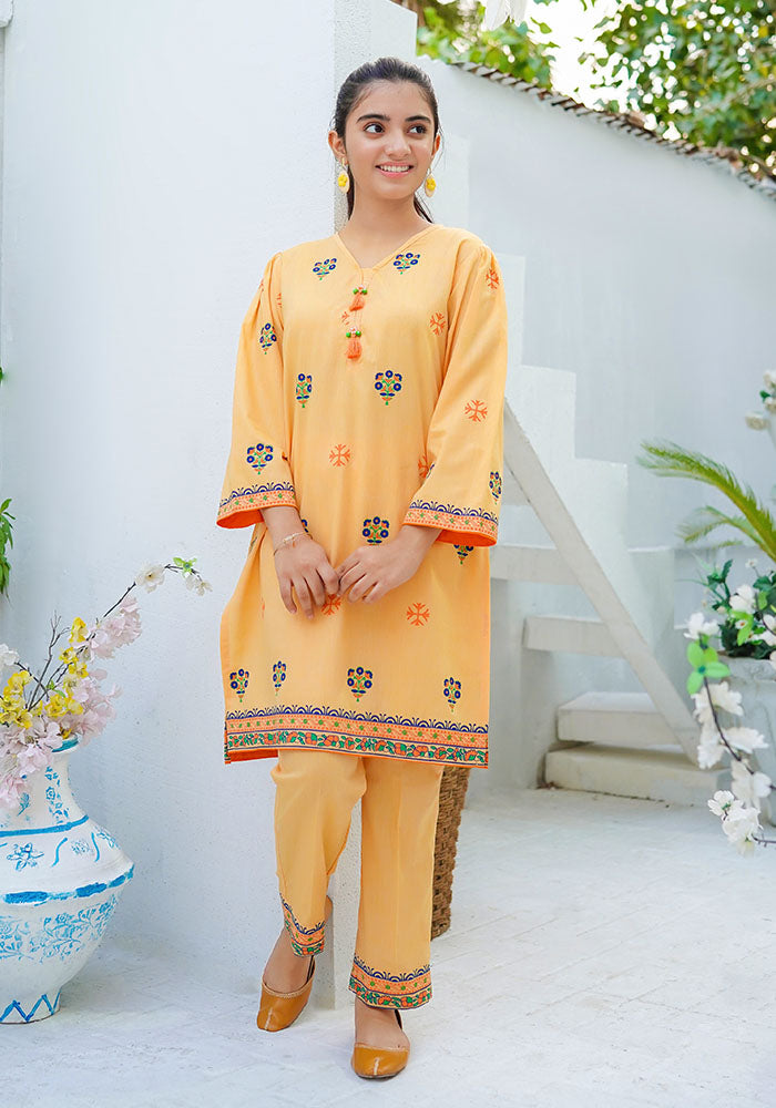 Cotton Chambray Printed Co-ords - Wear Ochre