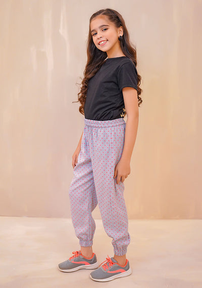 Cotton Crepe Jogger Pants
