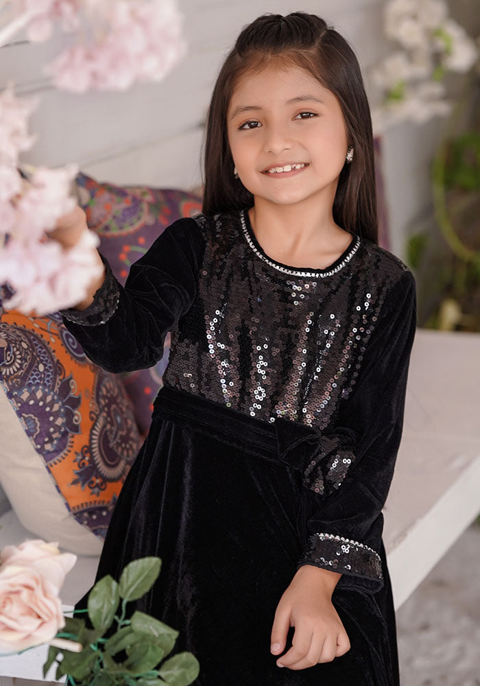 Velvet Sequenced 2 Pc Suit - Wear Ochre