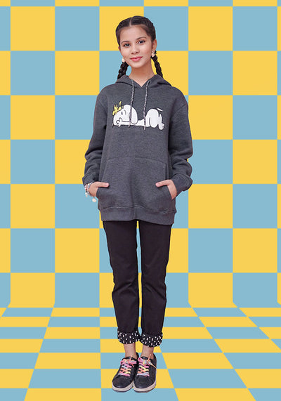 Fleece Printed Hoodie