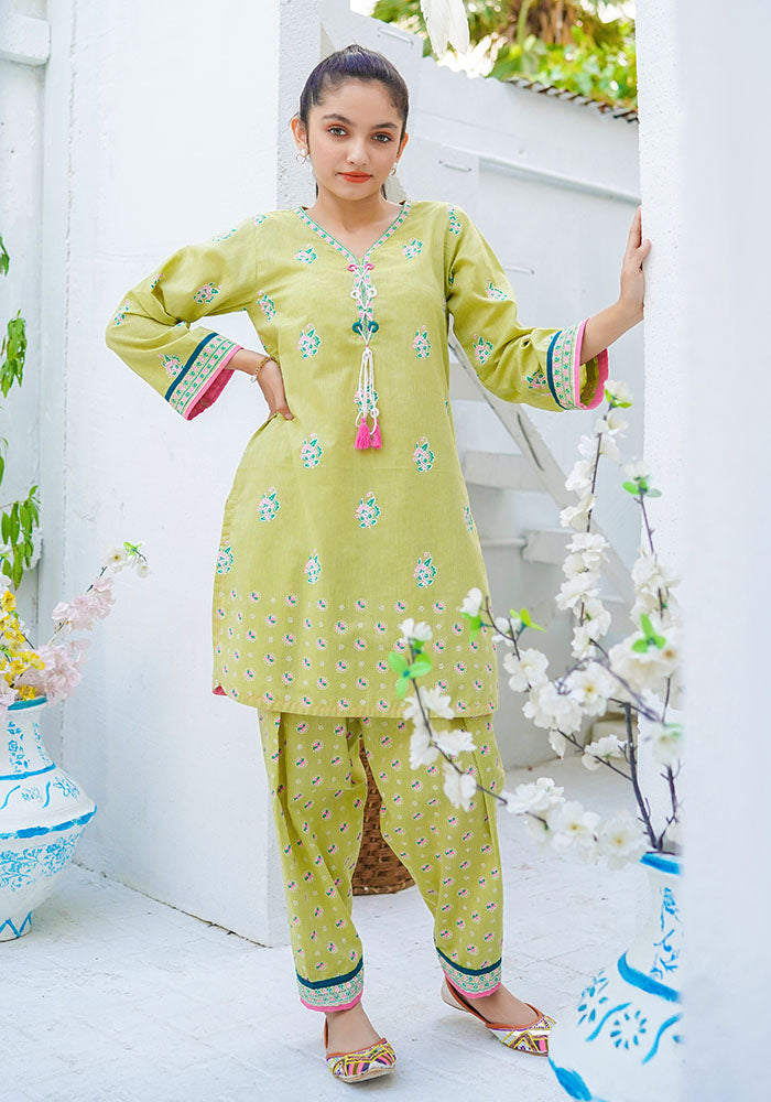 Cotton Chambray Printed Co-ords - Wear Ochre