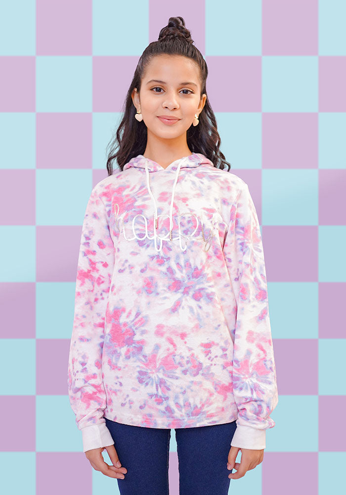 Terry Printed Hoodie - Wear Ochre