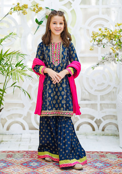Cotton Printed 3 Pc Suit