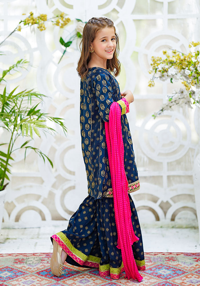 Cotton Printed 3 Pc Suit - Wear Ochre