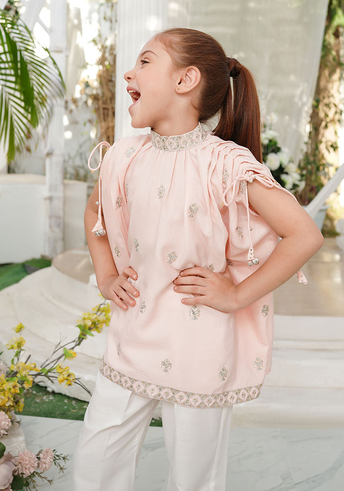 Viscose Embroidered 2 Pc Suit - Wear Ochre