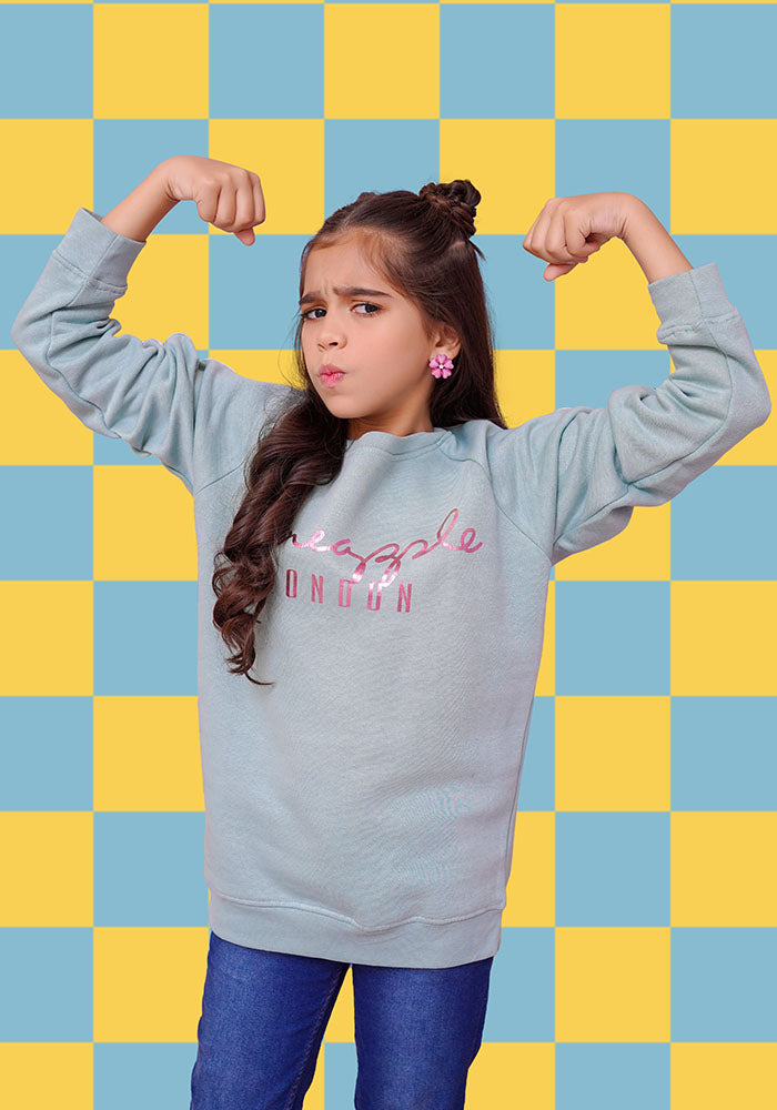 Fleece Printed Sweatshirt - Wear Ochre