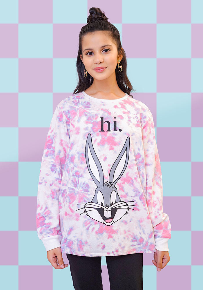 Terry Printed Sweatshirt - Wear Ochre