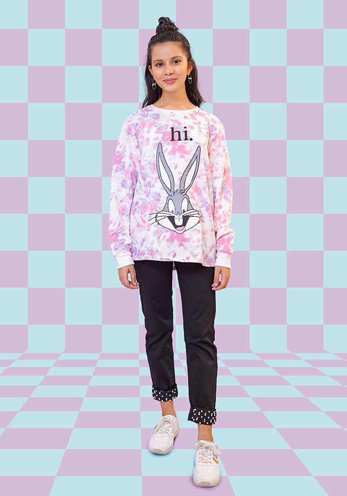 Terry Printed Sweatshirt - Wear Ochre