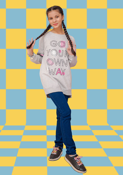 Terry Printed Sweatshirt