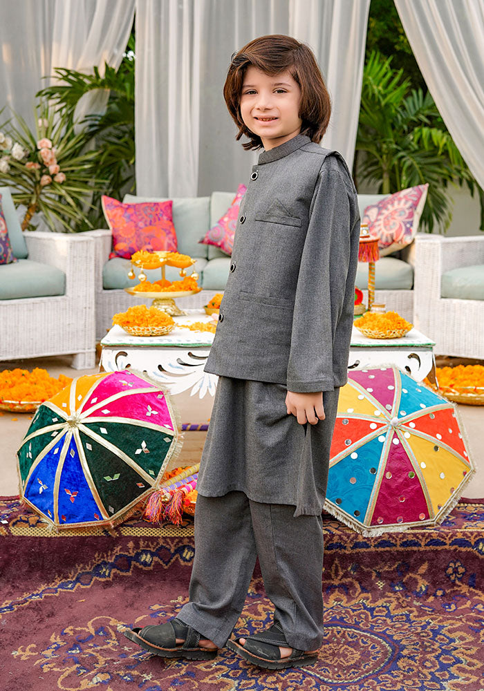 Boys 3 Pc Suit - Wear Ochre