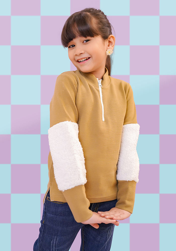 Ottoman Zipper T-Shirt - Wear Ochre