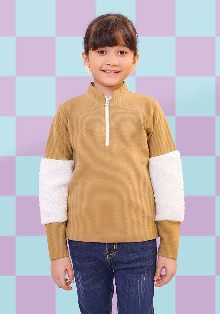 Ottoman Zipper T-Shirt - Wear Ochre