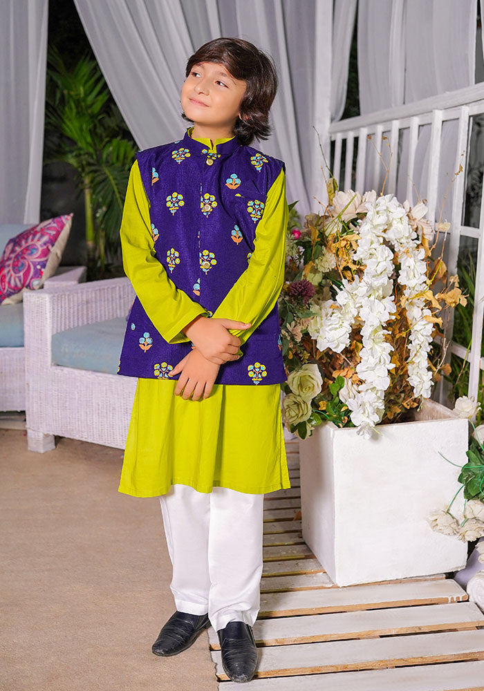 Boys 3 Pc Suit - Wear Ochre