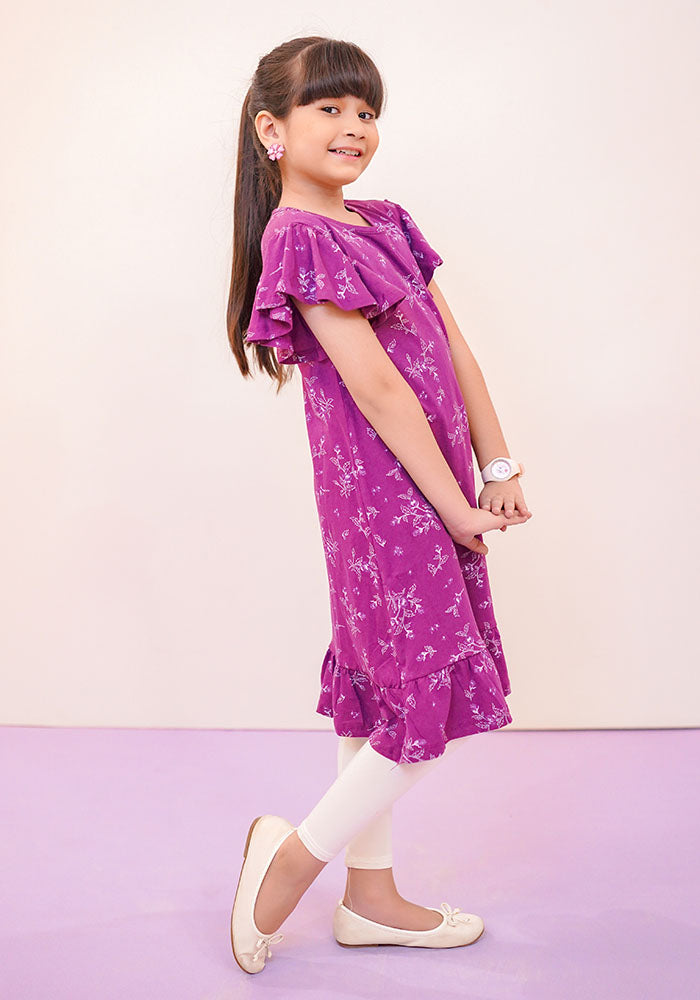 Jersey Printed Top - Wear Ochre