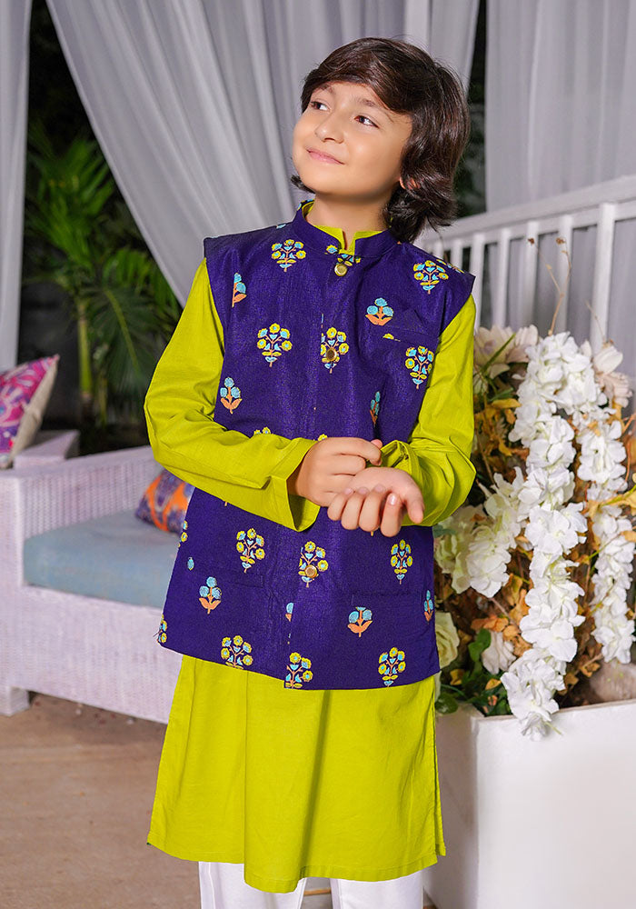 Boys 3 Pc Suit - Wear Ochre