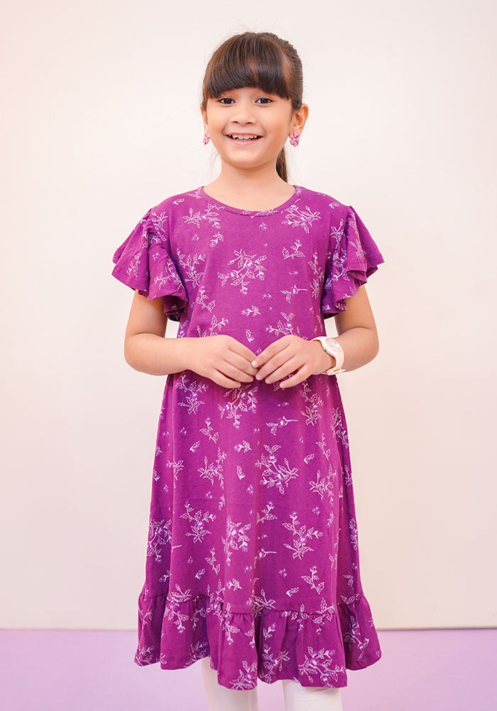 Jersey Printed Top - Wear Ochre