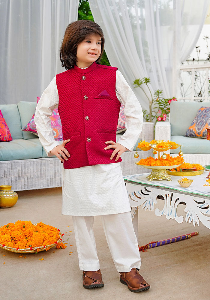 Boys 3 Pc Suit - Wear Ochre