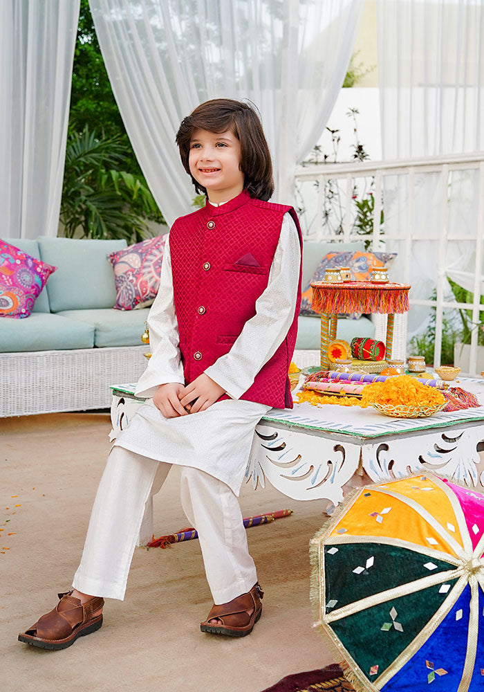 Boys 3 Pc Suit - Wear Ochre