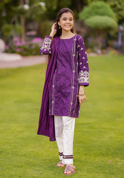 Khaddar Embroidered 3 Pc Suit
