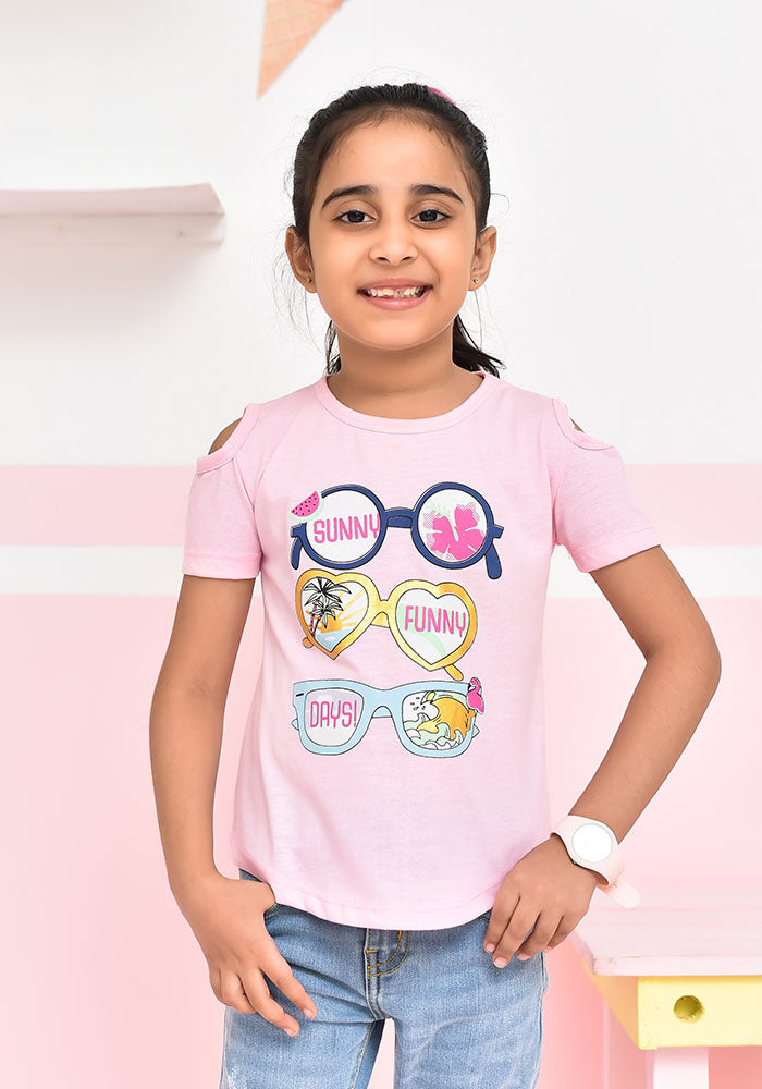 Candy Pink Girls T-Shirt - Wear Ochre