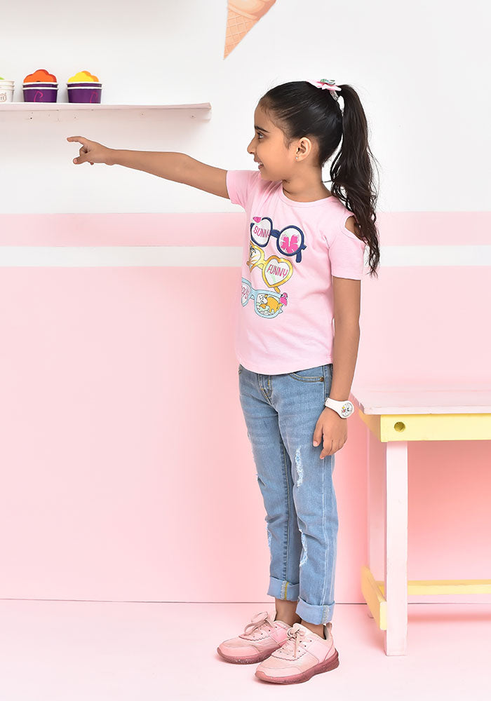 Candy Pink Girls T-Shirt - Wear Ochre