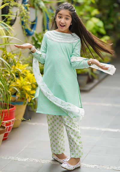 Cotton 3 Pc Suit