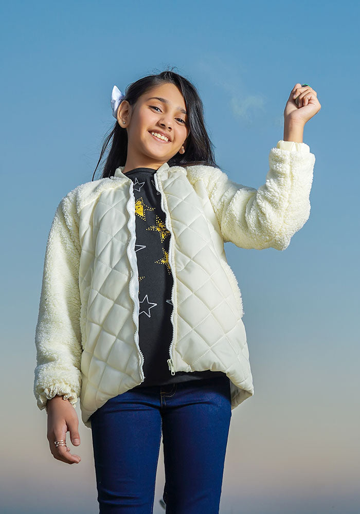 Girls Puffer Jacket - Wear Ochre