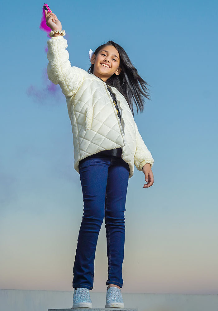 Girls Puffer Jacket - Wear Ochre
