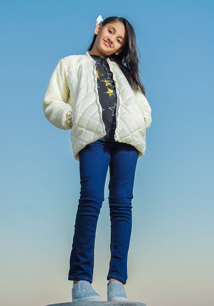 Girls Puffer Jacket - Wear Ochre